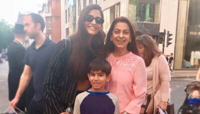 Sonam Kapoor surprises Juhi Chawla in London