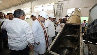 Amit Shah visits waste treatment plant in Goa