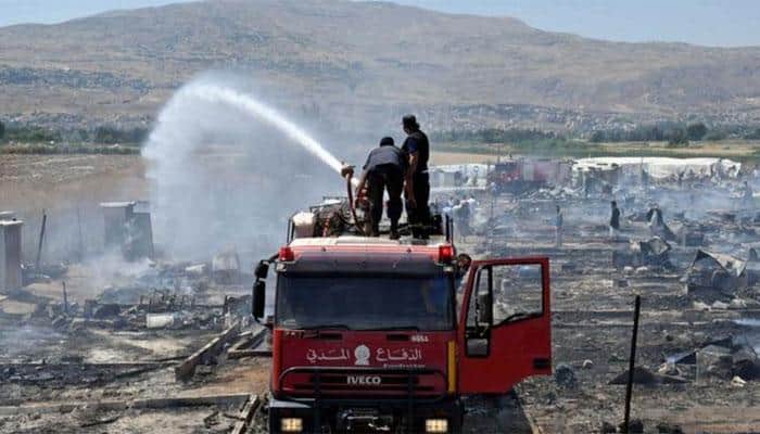 Fire kills one at Syrian refugee camp in Lebanon