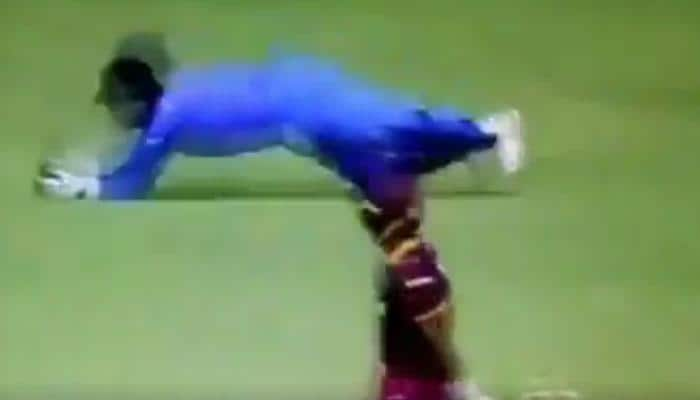 WATCH: MS Dhoni takes brilliant low catch to dismiss Shai Hope during India-West Indies 4th ODI