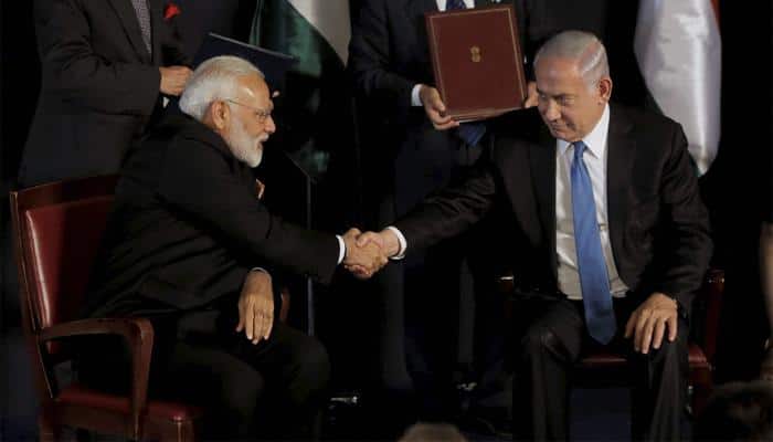 PM Narendra Modi, Benjamin Netanyahu discuss Israeli-Palestinian peace process