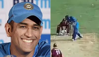 WATCH: Virat Kohli gives MS Dhoni perfect birthday gift, ramps up a six to finish innings in 5th ODI vs West Indies