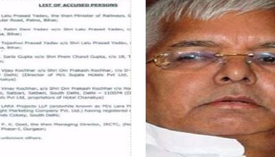 CBI files case against Lalu Yadav, Rabri, Tejashwi and others; Here's the copy of FIR