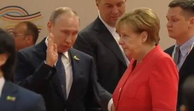 Merkel's 'epic' eye-roll while talking to Putin at G20 Summit takes internet by storm - Watch