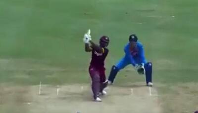 WATCH: West Indies opener Evin Lewis' 12 sixes in one-off T20I vs India 