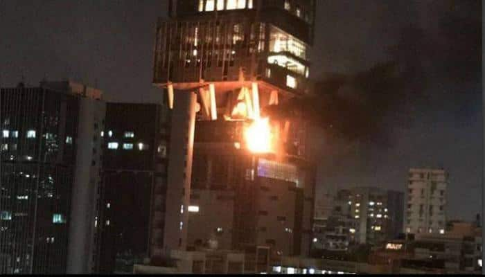 Fire in terrace garden of Mukesh Ambani&#039;s &#039;Antilla&#039; home