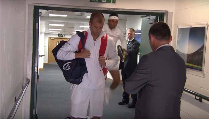 WATCH: Rafael Nadal bumps his head in the tunnel ahead of round of 16 clash with Giles Muller