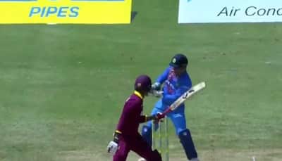 WATCH: MS Dhoni misses easy stumping in one-off T20I vs West Indies