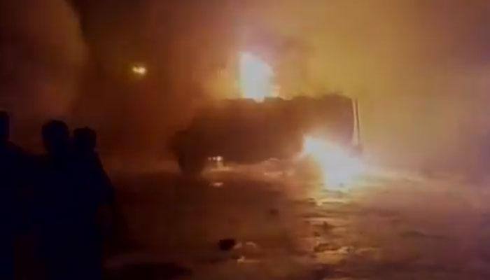Fire engulfs five IOC tankers in West Bengal&#039;s Siliguri - WATCH