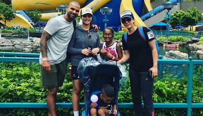 Shikhar Dhawan chills with family at Ocean Park in Hong Kong - see pic