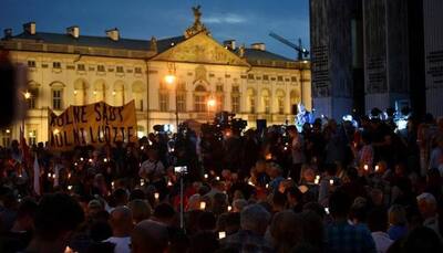 Thousands protest in Poland against judicial reforms