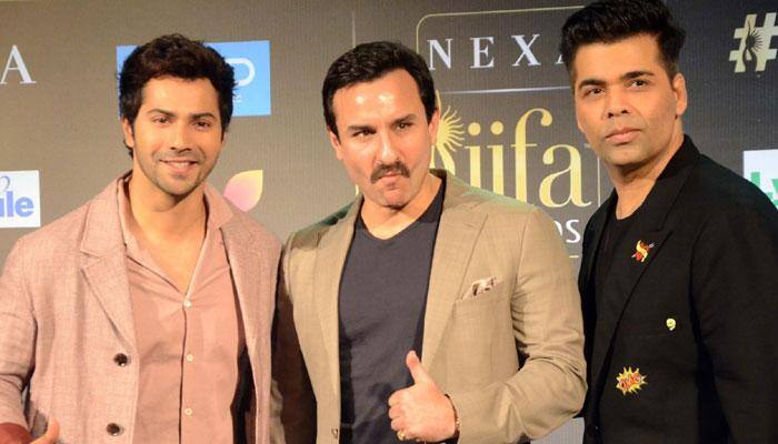 Twitter users slam Karan Johar, Varun Dhawan, Saif Ali Khan for &#039;nepotism&#039; chant