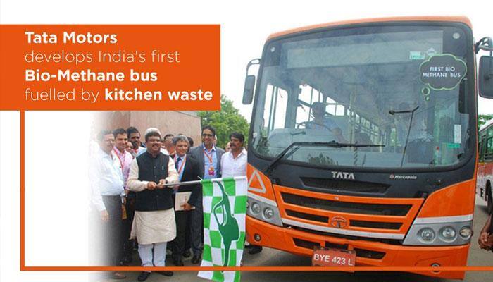 Tata Motors showcases first Bio-Methane Bus at &#039;Urja Utsav&#039;