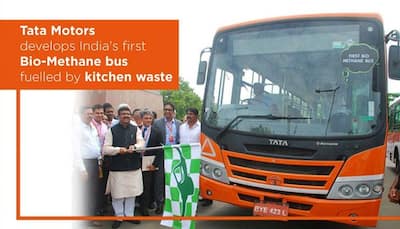 Tata Motors showcases first Bio-Methane Bus at 'Urja Utsav'