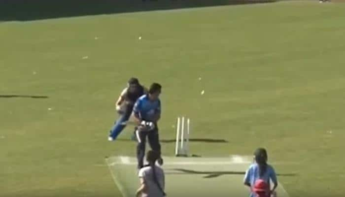 Female cricketer dismisses Pakistan&#039;s Umar Akmal in exhibition match - watch video