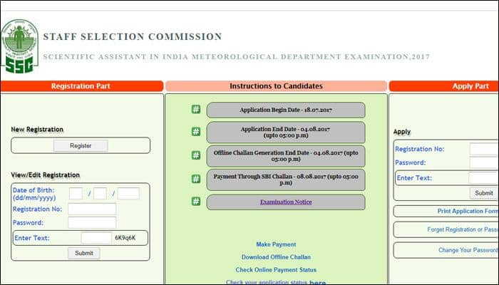 1100 jobs in IMD: SSC Scientific Assistants Recruitment 2017; check ssconline.nic.in