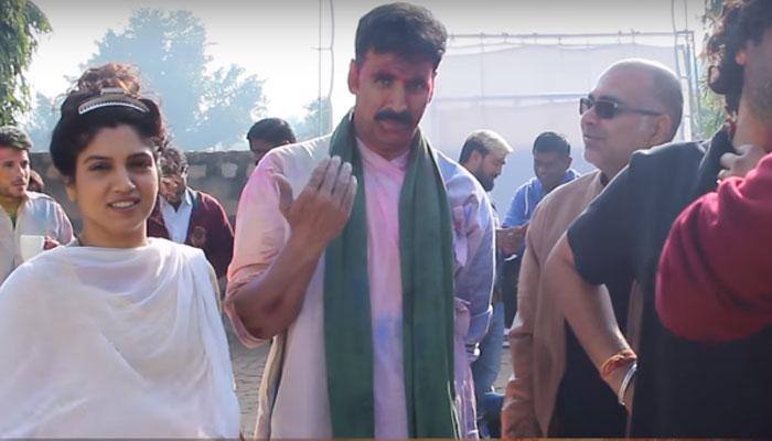 Toilet: Ek Prem Katha BTS video captures Akshay Kumar, Bhumi Pednekar's fun moments—Watch