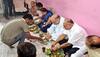 Rajasthan: BJP chief Amit Shah shares lunch with Dalit family