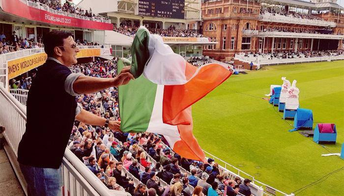WATCH: Akshay Kumar cheers for Team India from stands at ICC Women’s World Cup final
