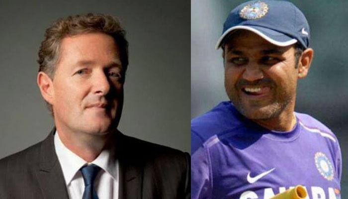 Virender Sehwag, Piers Morgan indulge in Twitter banter over India&#039;s loss to England in WWC 2017 Final