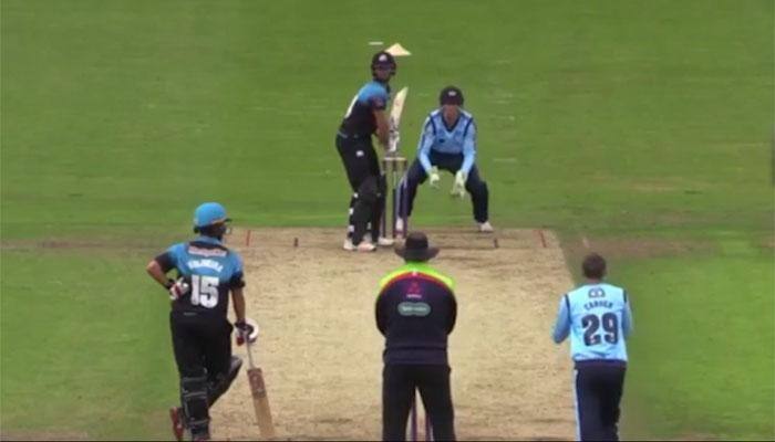 WATCH: English batsman Ross Whiteley slams six sixes in one over in UK&#039;s NatWest T20 Blast