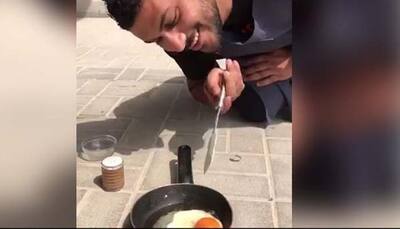 Dubai is burning: Man cooks egg in sweltering heat without stove