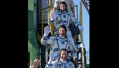 New three-member crew lifts off for International Space Station - Watch 
