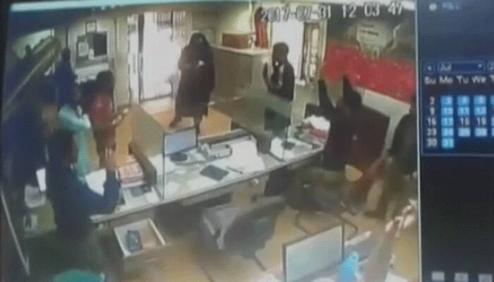 Caught on camera: Terrorists loot J&amp;K's bank in Anantnag district