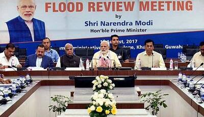 PM Narendra Modi visits Assam, announces Rs 2,000 cr to combat floods in northeast