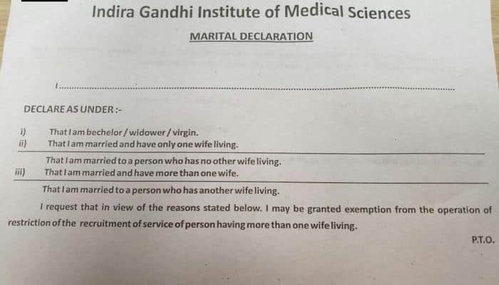 When Bihar's IGIMS asked 'are you a virgin' – Centre, state seek report on Patna hospital's bizarre form