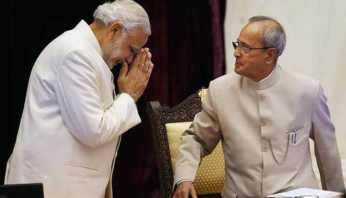 Here's what PM Narendra Modi wrote to Pranab Mukherjee on his last day in office as President