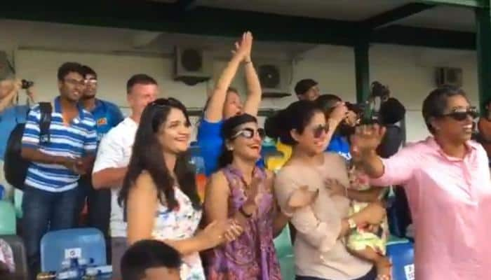 WATCH: Ajinkya Rahane&#039;s wife Radhika&#039;s priceless reaction as Team India vice-captain scores ninth Test ton