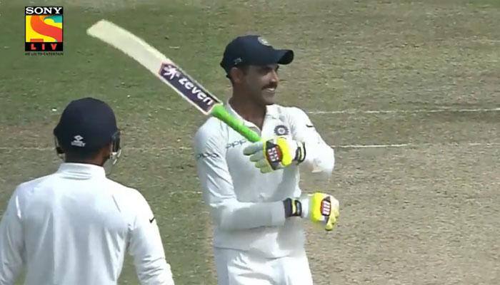 WATCH: Ravindra Jadeja&#039;s &#039;sword&#039; celebration after scoring fifty in Colombo