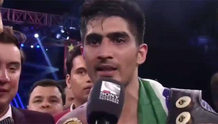 Willing to return Zulpikar Maimaitiali&#039;s title, want peace between India and China: Vijender Singh after winning ninth bout