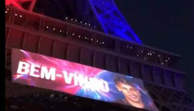 WATCH: Eiffel Tower lights up to welcome Neymar after record-breaking move to Paris Saint-Germain