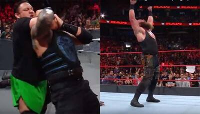 WATCH: Braun Strowman defeats Roman Reigns in Last Man Standing match, courtesy Samoa Joe's interference