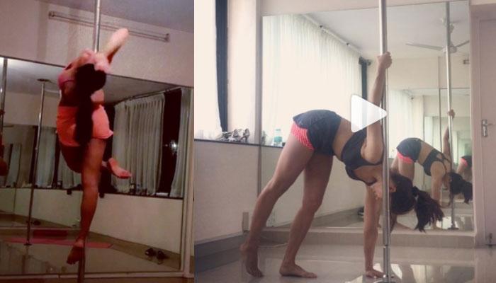 Jacqueline Fernandez does a pole act and it's her caption that wins our heart totally! Watch Jacqueline Fernandez does a pole act and it's her caption that wins our heart totally! Watch