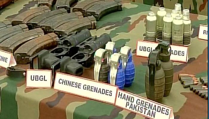 J&amp;K Machhil encounter: Grenades, food products with China, Pakistan markings recovered from slain terrorists