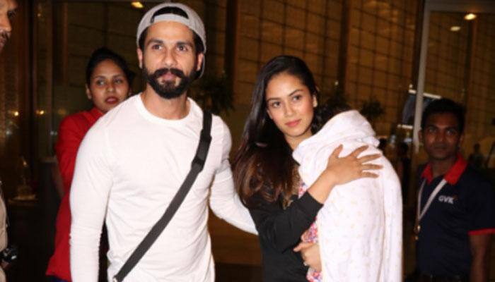 Shahid Kapoor off on his first family vacay with baby Misha and wifey Mira! PICS