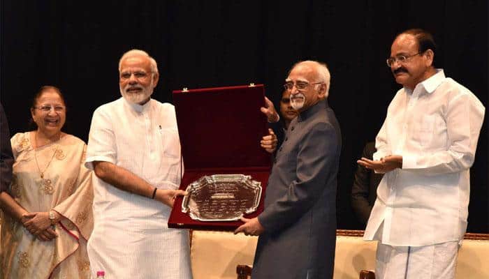 Hamid Ansari maintained delicate balance in Rajya Sabha: PM Modi