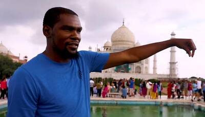 WATCH: NBA star Kevin Durant visits Taj Mahal, says nasty things about India
