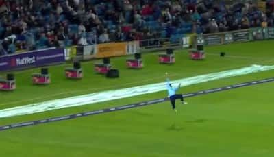 WATCH: Jack Leaning takes stunning one-handed catch in NatWest T20 Blast