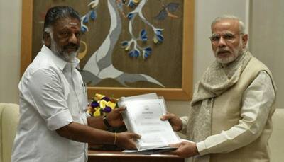 O Panneerselvam meets PM Narendra Modi, discusses political situation in Tamil Nadu