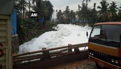 Bengaluru: Bellandur Lake again spills toxic foam