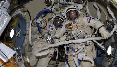 Russian cosmonauts venture out of ISS for the year's seventh spacewalk - Watch Live