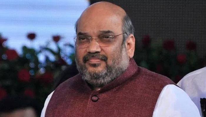 BJP President Amit Shah arrives in Bhopal on a three-day visit to Madhya Pradesh