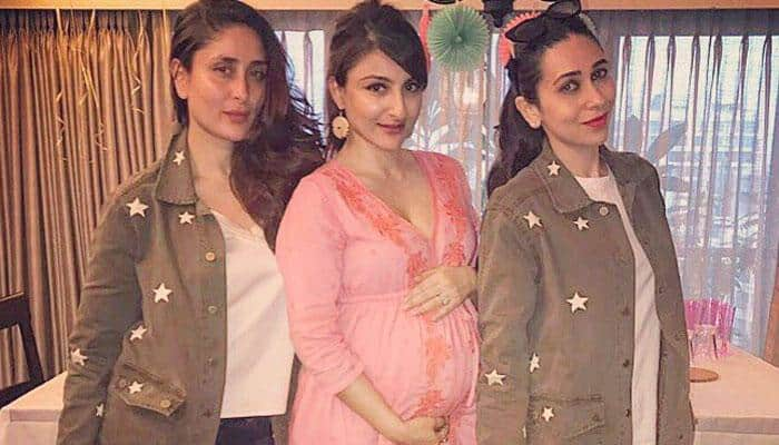 Soha Ali Khan glows at baby shower while Taimur looks at her in the most adorable way– View Pics