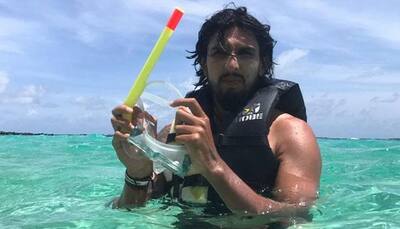 SEE PIC: Ishant Sharma trying to find seam and bounce under water