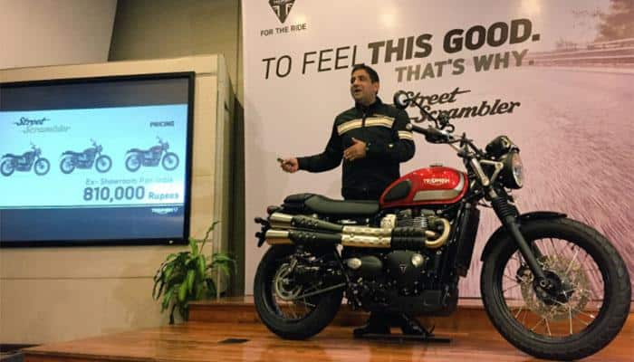 Triumph launches new Street Scrambler bike at Rs 8.10 lakh