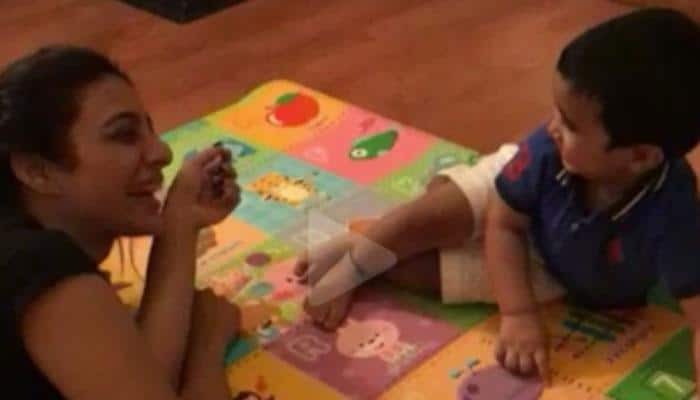Tabu playing with Tusshar Kapoor's son Laksshya will make your day—Watch